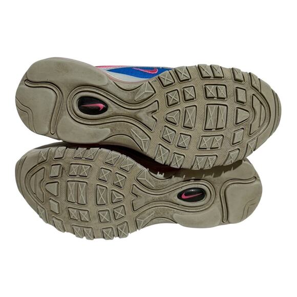 Nike Air Max 97 GS Black Pink Racer Blue White Youth Size 5Y Women's 6.5 Sneaker - Picture 7 of 7